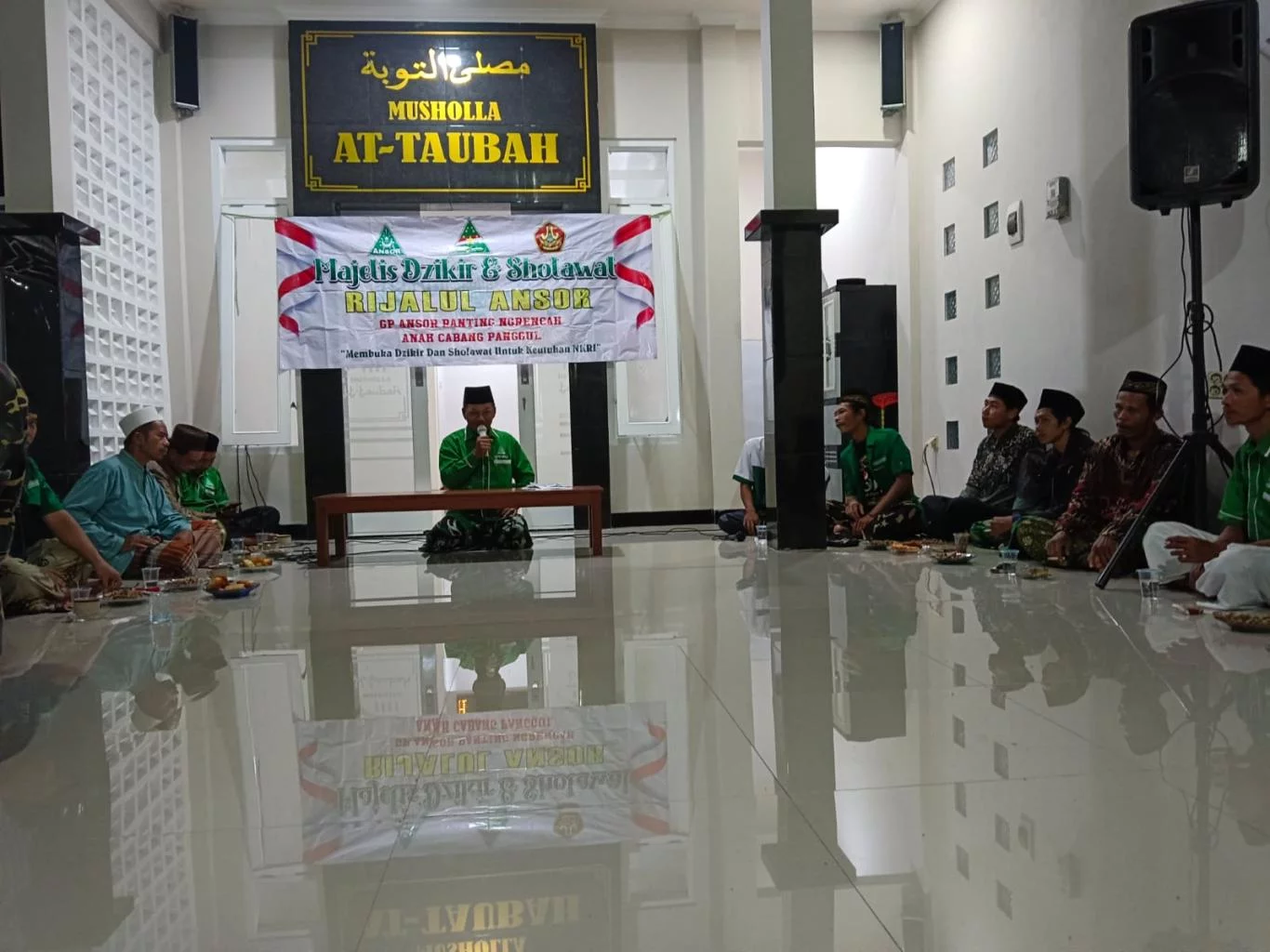 Kepala Desa Ngrencak Menghadiri Acara Rutinan Rijalul Ansor Ranting Ngrencak